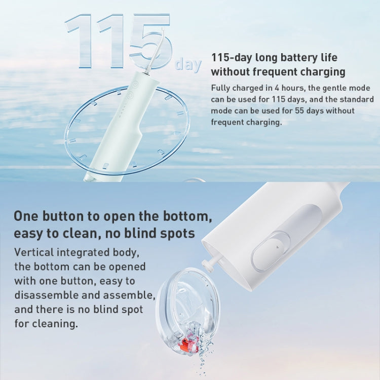 Original Xiaomi Mijia F300 Electric Pulse Oral Irrigator Tooth Cleaner, Capacity : 240mL (Green) - Oral Irrigators by Xiaomi | Online Shopping UK | buy2fix