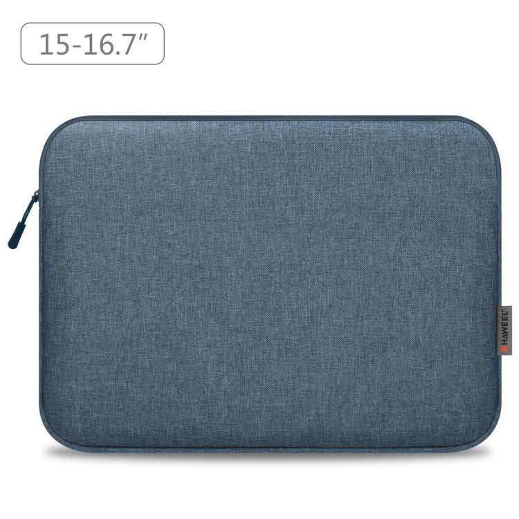 HAWEEL 16 inch Laptop Sleeve Case Zipper Briefcase Bag for 15-16.7 inch Laptop(Dark Blue) - 15.6 - 17 inch by HAWEEL | Online Shopping UK | buy2fix