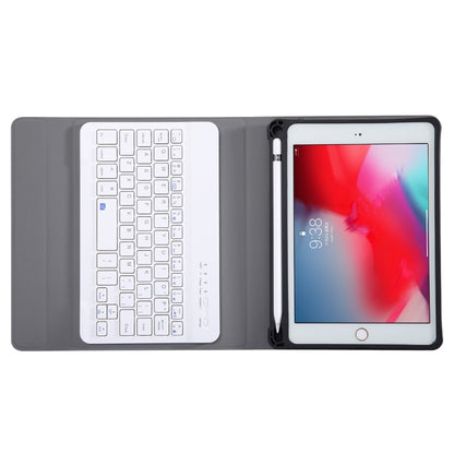 A05B Bluetooth 3.0 Ultra-thin ABS Detachable Bluetooth Keyboard Leather Tablet Case for iPad mini 5 / 4 / 3 / 2, with Holder(Gold) - For iPad mini by buy2fix | Online Shopping UK | buy2fix