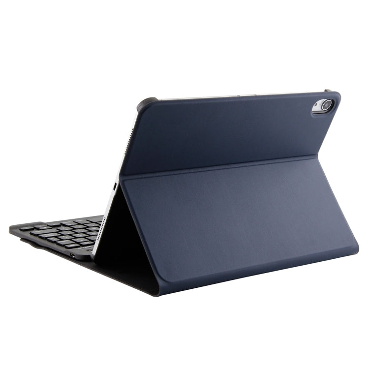 1130B Detachable Bluetooth 3.0 ABS Brushed Texture Keyboard + Lambskin Texture Leather Tablet Case for iPad Pro 11 inch (2018), with Three-gear Adjustment / Magnetic / Sleep Function(Blue) - For iPad Pro by buy2fix | Online Shopping UK | buy2fix