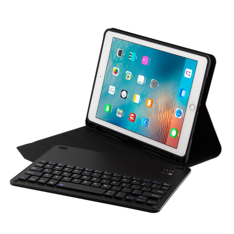 FT-1038E Detachable Bluetooth 3.0 Aluminum Alloy Keyboard + Lambskin Texture Leather Tablet Case for iPad Air / Air 2 / iPad Pro 9.7 inch, with Pen Slot / Water Repellent / Three-gear Angle Adjustment / Magnetic / Sleep Function (Black) - For iPad Pro by buy2fix | Online Shopping UK | buy2fix