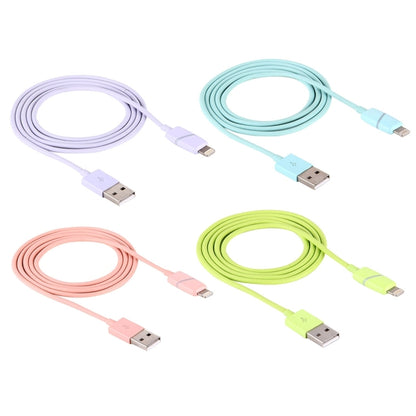 1m Circular Bobbin Gift Box Style 8 Pin to USB Data Sync Cable with Indicator for iPhone, iPad(Purple) - Normal Style Cable by buy2fix | Online Shopping UK | buy2fix