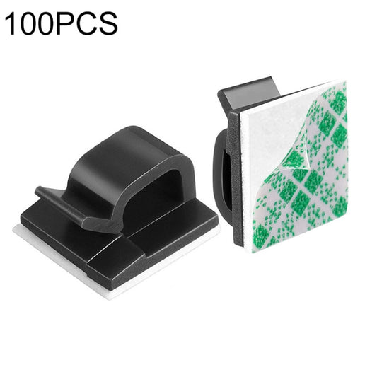 HG2392 100 PCS Desktop Data Cable Organizer Fixing Clip, Gum Type: Green and White(Black) - Cable Organizer by buy2fix | Online Shopping UK | buy2fix