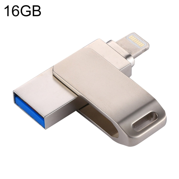 RQW-10G 2 in 1 USB 2.0 & 8 Pin 16GB Flash Drive, for iPhone & iPad & iPod & Most Android Smartphones & PC Computer - U Disk & Card Reader by buy2fix | Online Shopping UK | buy2fix