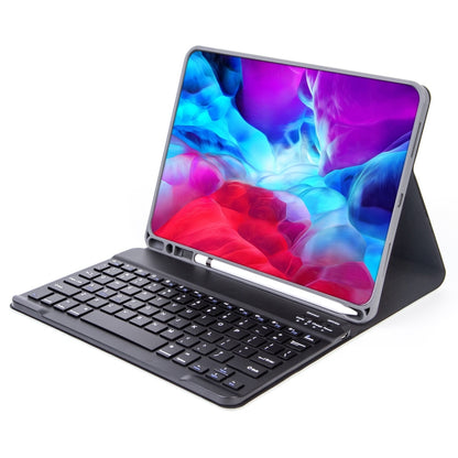 X-11B Skin Plain Texture Detachable Bluetooth Keyboard Tablet Case for iPad Pro 11 inch 2020 / 2018, with Pen Slot (Light Purple) - For iPad Pro by buy2fix | Online Shopping UK | buy2fix