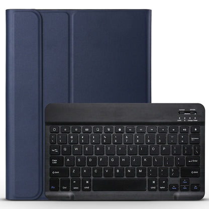 Detachable Bluetooth Keyboard + Brushed Texture Horizontal Flip Leather Tablet Case with Holder for iPad Pro 11 inch (2018)(Dark Blue) - For iPad Pro by buy2fix | Online Shopping UK | buy2fix