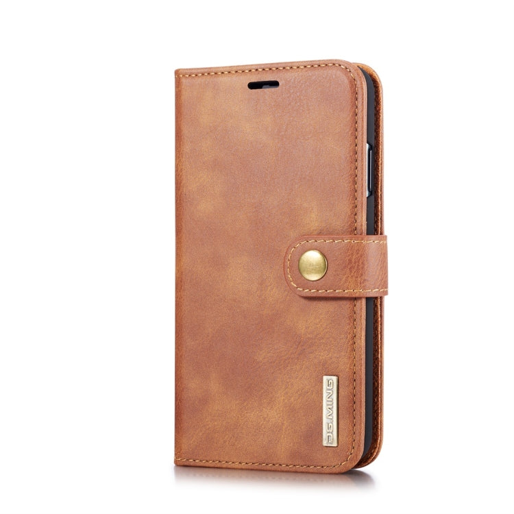 For iPhone XS Max DG.MING Crazy Horse Texture Flip Detachable Magnetic Leather Case with Holder & Card Slots & Wallet (Brown) - More iPhone Cases by DG.MING | Online Shopping UK | buy2fix