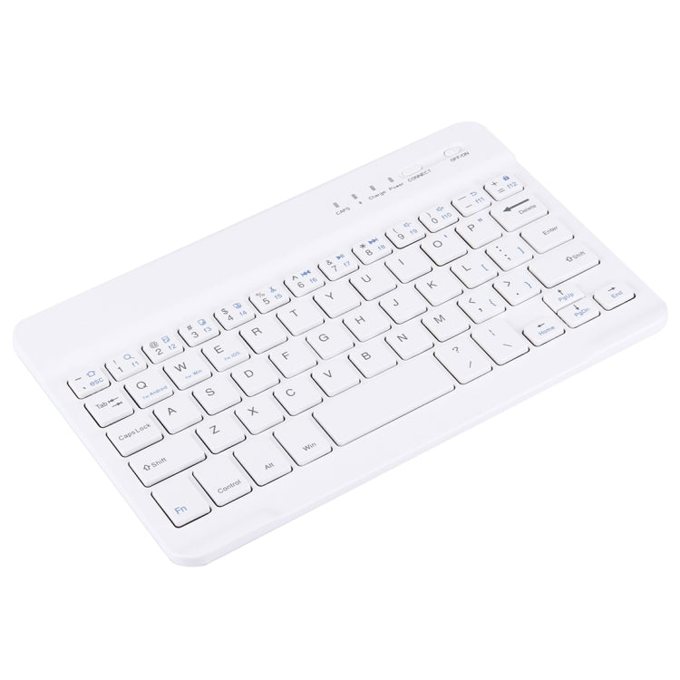 Portable Bluetooth Wireless Keyboard, Compatible with 10 inch Tablets with Bluetooth Functions (White) - Universal Keyboard by buy2fix | Online Shopping UK | buy2fix