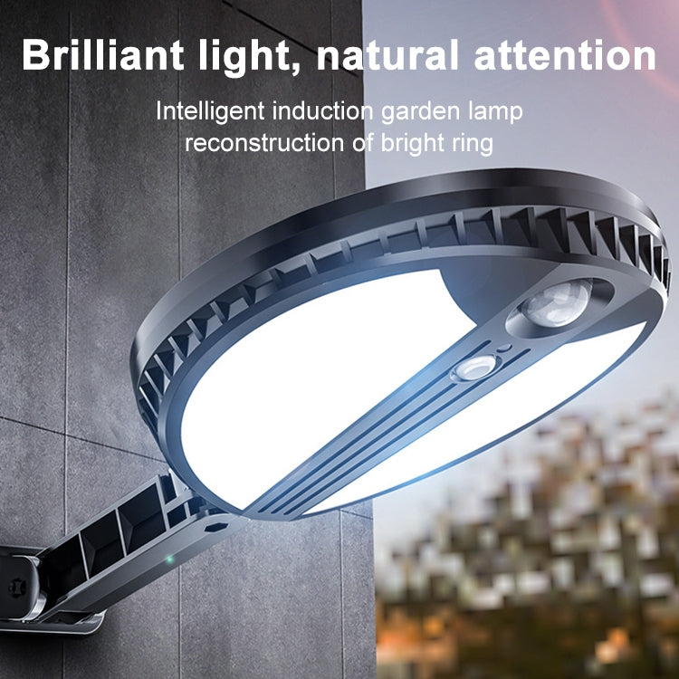 70 LEDs 450LM IP65 Waterproof Round Solar Powered Garden Lamp Body Induction Light Street Lamp - Solar Lights by buy2fix | Online Shopping UK | buy2fix