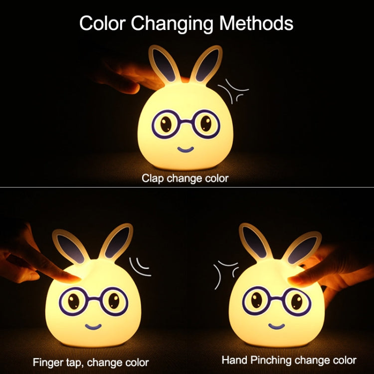 Cartoon Colorful Changing Touch Pat Sensor Night Light , Creative USB Charging LED Decoration Lamp Novelty Gift - Night Lights by buy2fix | Online Shopping UK | buy2fix