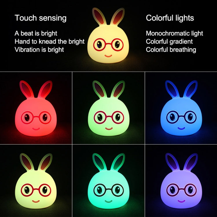 Cartoon Colorful Changing Touch Pat Sensor Night Light , Creative USB Charging LED Decoration Lamp Novelty Gift - Night Lights by buy2fix | Online Shopping UK | buy2fix