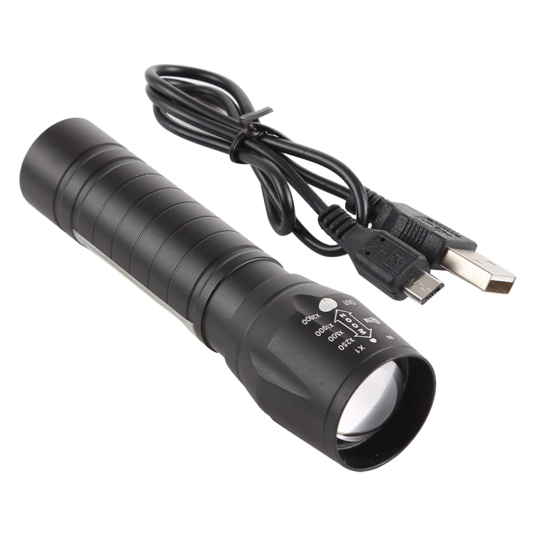 A2 USB Charging Waterproof Zoomable XPE + COB Flashlight with 3-Modes & Storage Box - LED Flashlight by buy2fix | Online Shopping UK | buy2fix