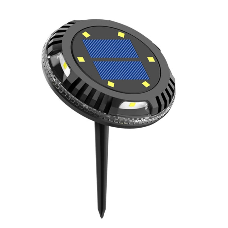 TG-JG00127 10 LEDs Solar Outdoor Waterproof Plastic Garden Decorative Ground Plug Light Intelligent Light Control Buried Light, White Light - Solar Lights by buy2fix | Online Shopping UK | buy2fix