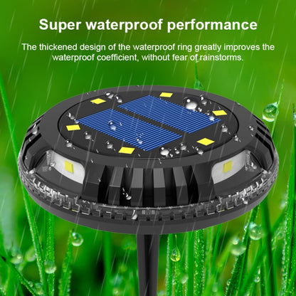 TG-JG00127 10 LEDs Solar Outdoor Waterproof Plastic Garden Decorative Ground Plug Light Intelligent Light Control Buried Light, White Light - Solar Lights by buy2fix | Online Shopping UK | buy2fix