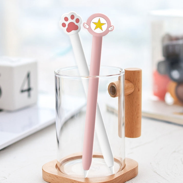 Cute Cartoon Silicone Protective Cover for Apple Pencil 1(Cat Claw Pink) - Pencil Accessories by buy2fix | Online Shopping UK | buy2fix