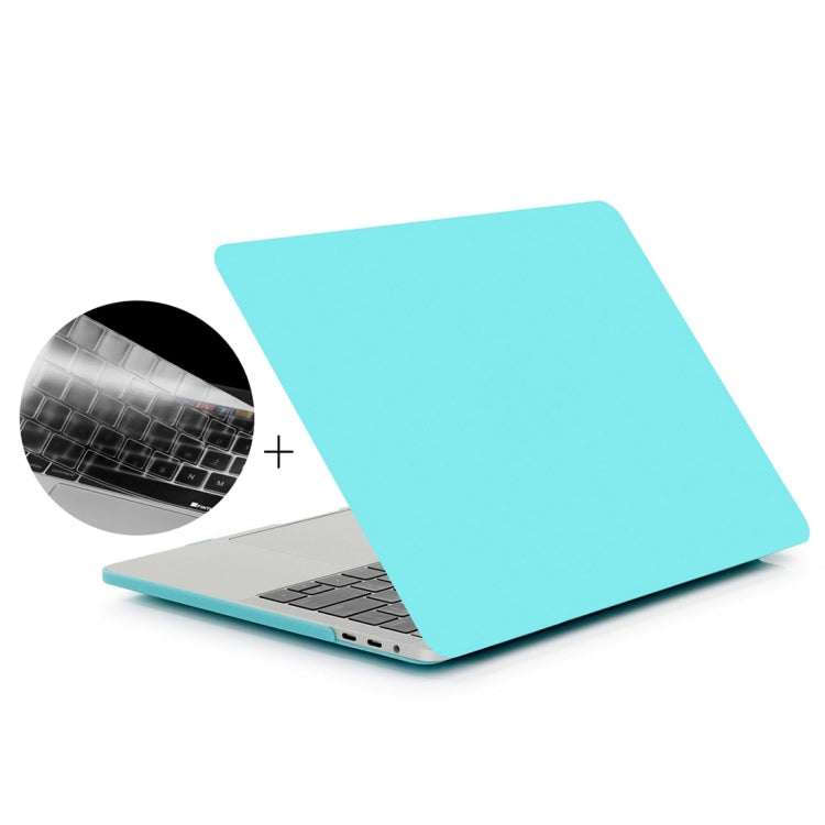 ENKAY Hat-Prince 2 in 1 Frosted Hard Shell Plastic Protective Case + US Version Ultra-thin TPU Keyboard Protector Cover for 2016 New MacBook Pro 13.3 inch without Touchbar (A1708)(Baby Blue) - MacBook Pro Cases by ENKAY | Online Shopping UK | buy2fix