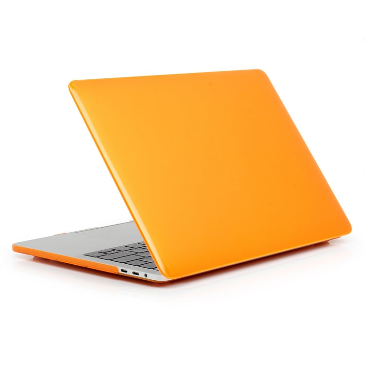 ENKAY Hat-Prince 2 in 1 Crystal Hard Shell Plastic Protective Case + US Version Ultra-thin TPU Keyboard Protector Cover for 2016 New MacBook Pro 13.3 inch with Touchbar (A1706)(Orange) - MacBook Pro Cases by ENKAY | Online Shopping UK | buy2fix