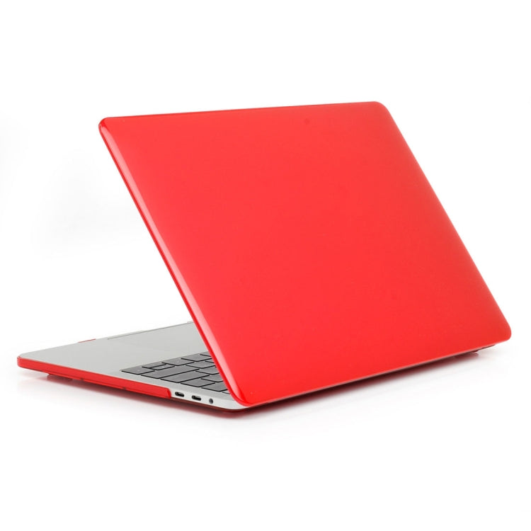 ENKAY Hat-Prince 2 in 1 Crystal Hard Shell Plastic Protective Case + Europe Version Ultra-thin TPU Keyboard Protector Cover for 2016 MacBook Pro 15.4 Inch with Touch Bar (A1707) (Red) - MacBook Pro Cases by ENKAY | Online Shopping UK | buy2fix