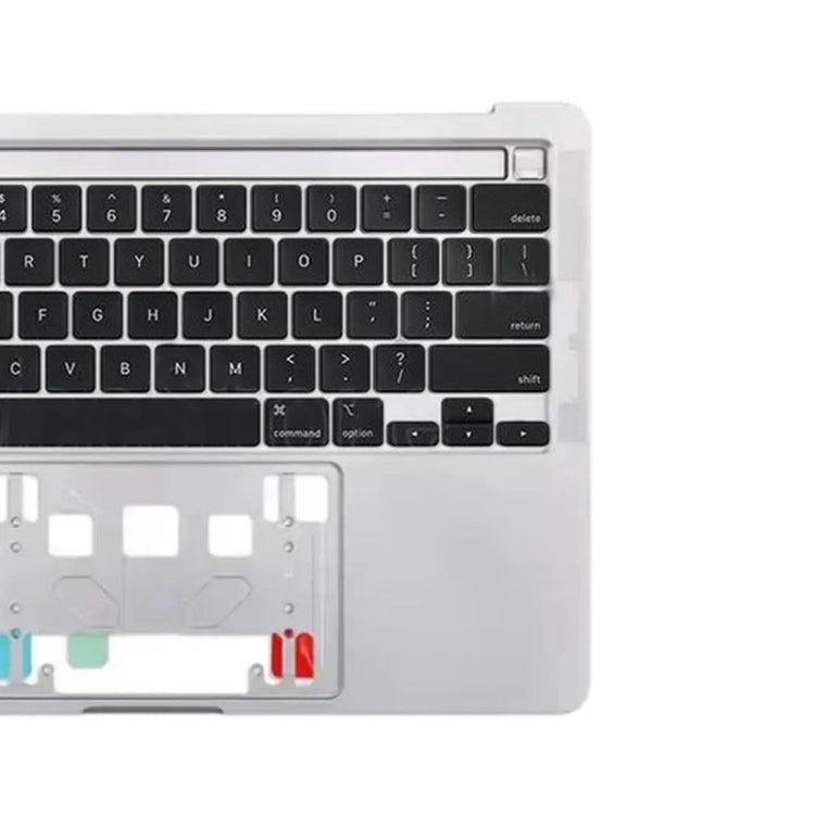 For Macbook Pro 13 inch 2021 A2338 C-side Cover + US Edition Key Board (Silver) - Bottom Cover by buy2fix | Online Shopping UK | buy2fix