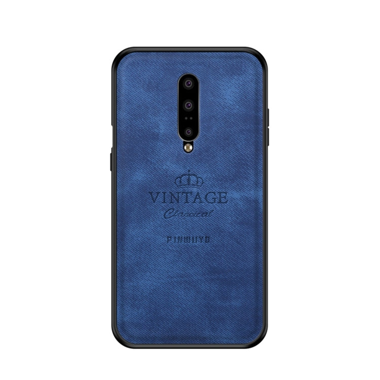 PINWUYO Shockproof Waterproof Full Coverage PC + TPU + Skin Protective Case for OnePlus 7(Blue) - OnePlus Cases by PINWUYO | Online Shopping UK | buy2fix