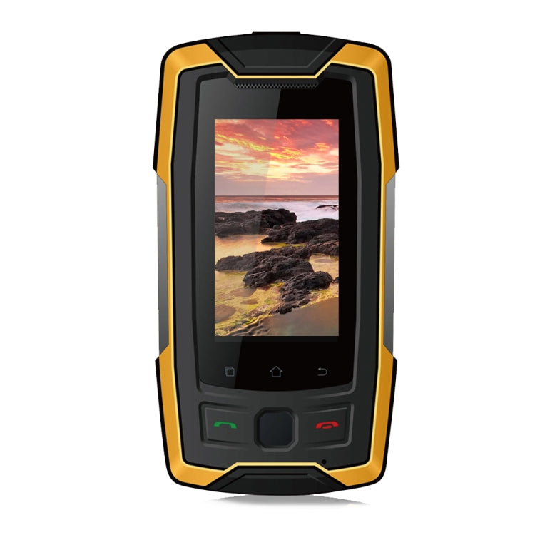 SERVO X7 Plus Rugged Phone, 2GB+16GB, IP68 Waterproof Dustproof Shockproof, Front Fingerprint Identification, 2.45 inch Android 6.0 MTK6737 Quad Core 1.3GHz, NFC, OTG, Network: 4G, Support Google Play(Yellow) - SERVO by SERVO | Online Shopping UK | buy2fix