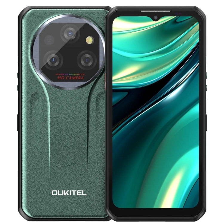 Oukitel WP39 5G Rugged Phone, 6GB+256GB, Night Vision, Fingerprint Identification, 6.6 inch MediaTek Dimensity 6100+ Octa Core, NFC, OTG, Network: 5G (Green) - Other by OUKITEL | Online Shopping UK | buy2fix