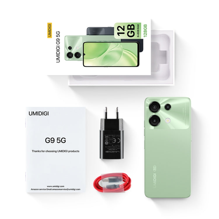 [HK Warehouse] UMIDIGI G9 5G, 6GB+128GB, Side Fingerprint & Face ID Identification, 6.75 inch Android 14 UNISOC T765 Octa Core, Network: 5G (Lake Green) - UMIDIGI by UMIDIGI | Online Shopping UK | buy2fix