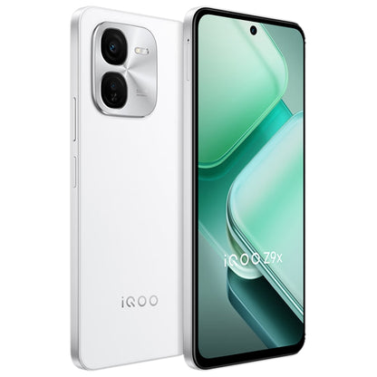 vivo iQOO Z9x, Dual Back Cameras, 8GB+128GB, Face ID Screen Fingerprint Identification, 6.72 inch Android 14.0 OriginOS 4 Snapdragon 6 Gen 1 Octa Core 2.2GHz, OTG, Network: 5G, Support Google Play (White) - vivo by vivo | Online Shopping UK | buy2fix