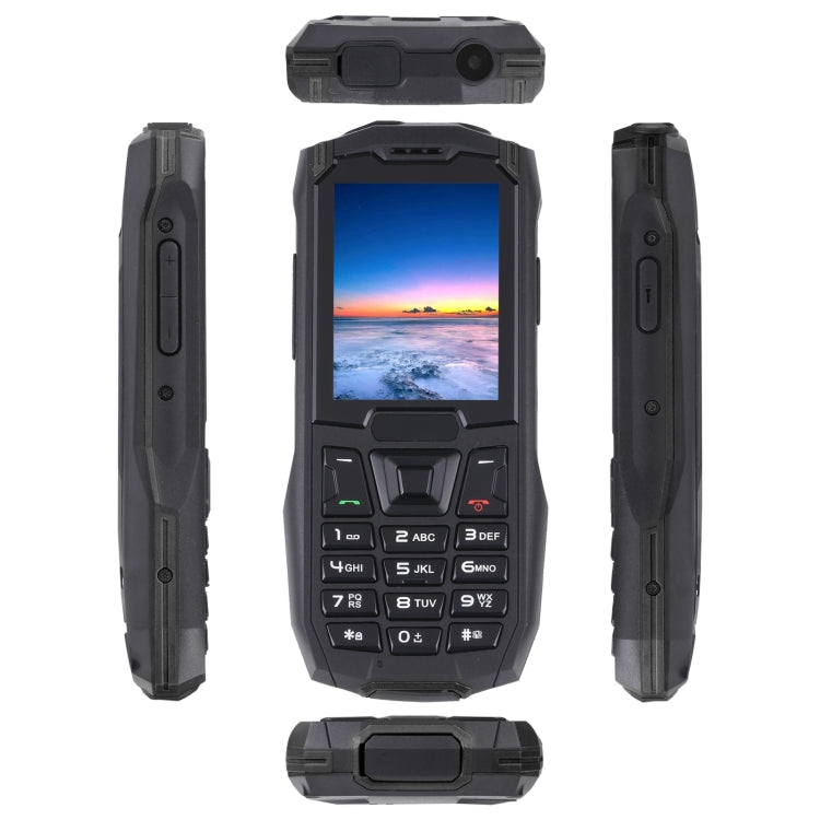 Rugtel R2C Rugged Phone, IP68 Waterproof Dustproof Shockproof, 2.4 inch, MTK6261D, 2500mAh Battery, SOS, FM, Dual SIM(Black) - Others by Rugtel | Online Shopping UK | buy2fix