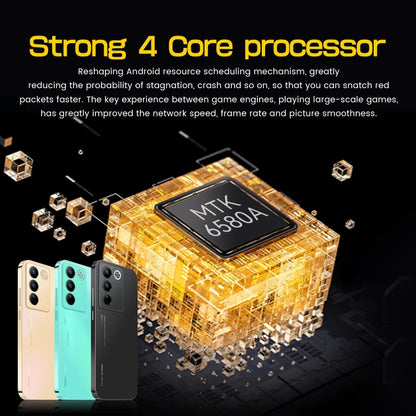 V27e / X23, 2GB+16GB, 6.5 inch Screen, Face Identification, Android 9.1 MTK6580A Quad Core, Network: 3G, Dual SIM (Gold) -  by buy2fix | Online Shopping UK | buy2fix