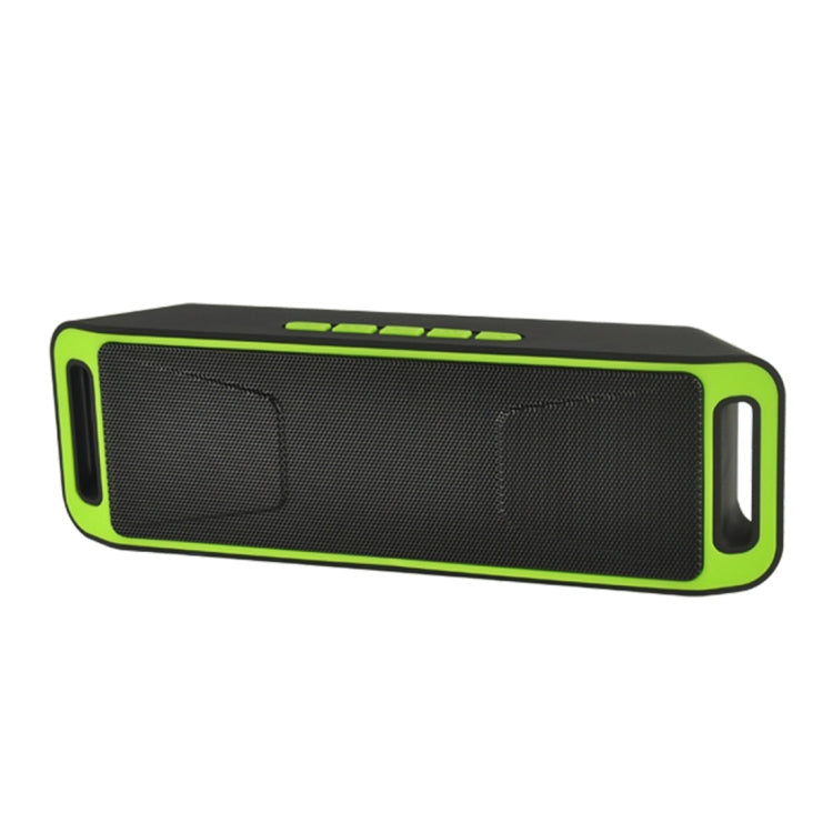 SC208 Multifunctional Card Music Playback Bluetooth Speaker, Support Handfree Call & TF Card & U-disk & AUX Audio & FM Function(Green) - Desktop Speaker by buy2fix | Online Shopping UK | buy2fix