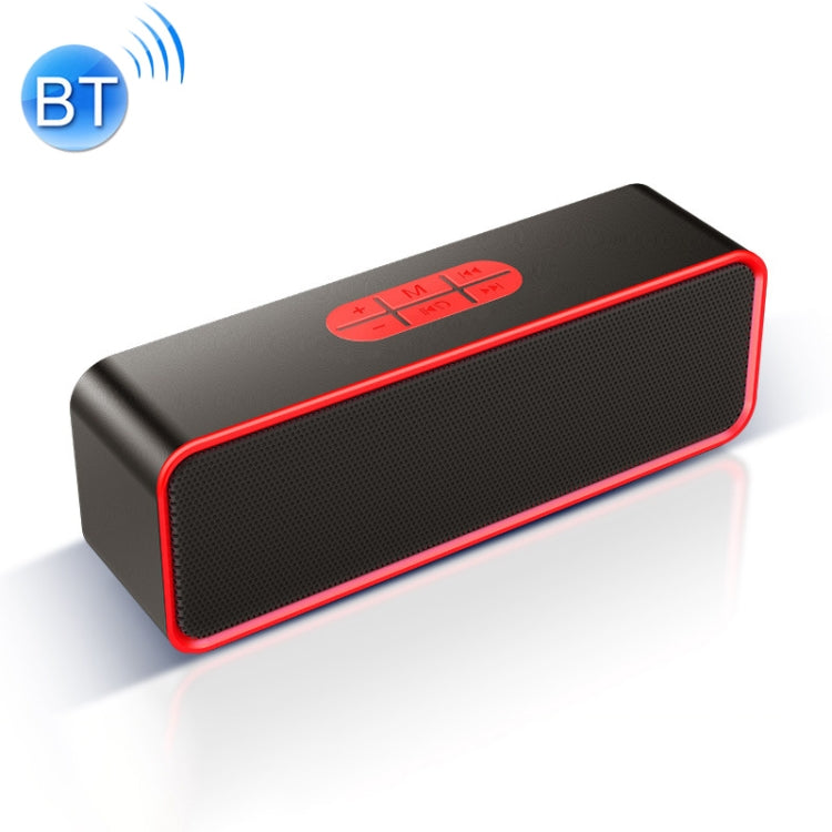 SC211 Multifunctional Card Music Playback Bluetooth Speaker, Support Handfree Call & TF Card & U-disk & AUX Audio & FM Function(Red) - Desktop Speaker by buy2fix | Online Shopping UK | buy2fix