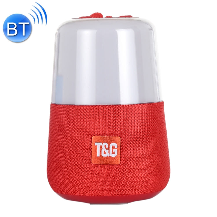 T&G TG168 Portable Wireless Bluetooth V5.0 Stereo Speaker with Handle, Built-in MIC, Support Flashing LED Light & TF Card & U Disk & AUX IN & FM(Red) - Desktop Speaker by T&G | Online Shopping UK | buy2fix