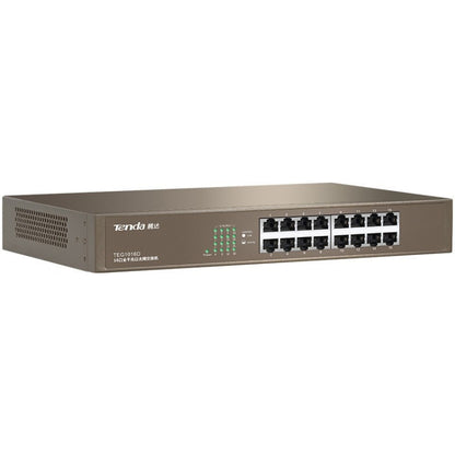 Tenda TEG1016D Desktop v6.0 16-Port Gigabit Ethernet Switch 6KV Lightning Protect - Switch by Tenda | Online Shopping UK | buy2fix