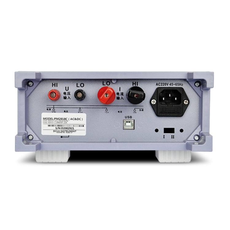 DCUU PM2818C AC 20A Intelligent Electrical Parameters Measuring Instrument (US Plug) - Current & Voltage Tester by buy2fix | Online Shopping UK | buy2fix