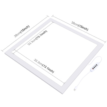 PULUZ 1000LM LED Acrylic No Polar Dimming Shadowless Light Pad with Switch for 40cm Photo Studio Box(UK Plug) -  by PULUZ | Online Shopping UK | buy2fix