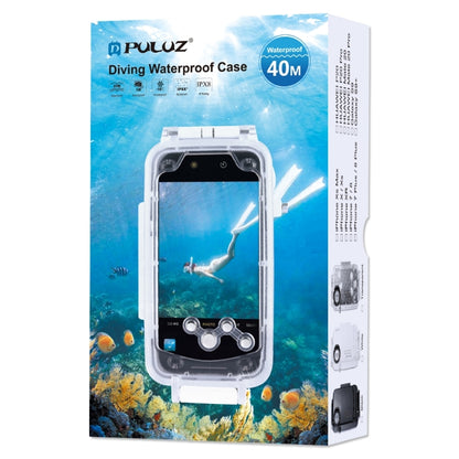 PULUZ 40m/130ft Waterproof Diving Case for Huawei P20 Pro, Photo Video Taking Underwater Housing Cover(Black) - Huawei Cases by PULUZ | Online Shopping UK | buy2fix