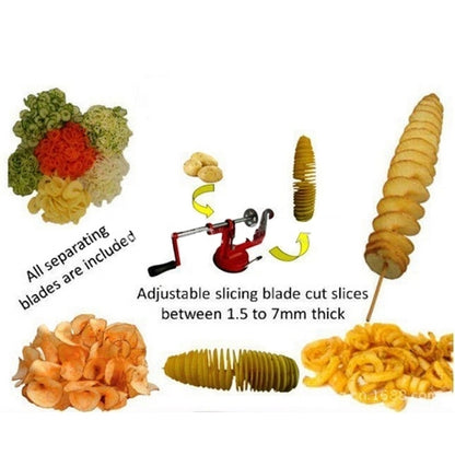 Spiral Potato Slicer, Size: about 21cm x 13cm - Cutter & Peeler by buy2fix | Online Shopping UK | buy2fix