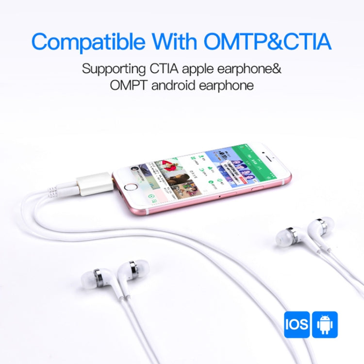 3.5mm Headphone Splitter Adapter, Compatible with Phones, Tablets, Headphones, MP3 Player, Car/Home Stereo & More(White) - Cable & Splitter by buy2fix | Online Shopping UK | buy2fix