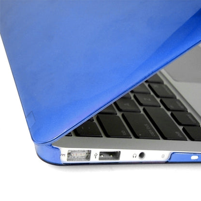 ENKAY for MacBook Air 13.3 inch (US Version) / A1369 / A1466 4 in 1 Crystal Hard Shell Plastic Protective Case with Screen Protector & Keyboard Guard & Anti-dust Plugs(Dark Blue) - MacBook Air Cases by ENKAY | Online Shopping UK | buy2fix