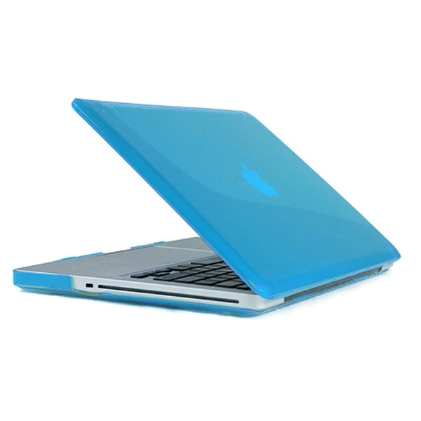 ENKAY for MacBook Pro 15.4 inch (US Version) / A1286 4 in 1 Crystal Hard Shell Plastic Protective Case with Screen Protector & Keyboard Guard & Anti-dust Plugs(Blue) - MacBook Pro Cases by ENKAY | Online Shopping UK | buy2fix