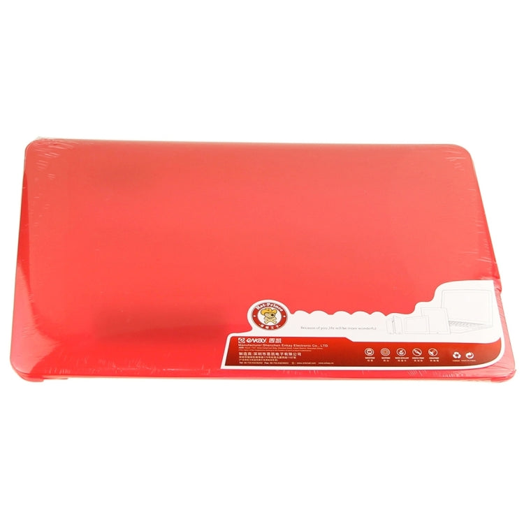 ENKAY for Macbook Air 13.3 inch (US Version) / A1369 / A1466 Hat-Prince 3 in 1 Frosted Hard Shell Plastic Protective Case with Keyboard Guard & Port Dust Plug(Red) - MacBook Air Cases by ENKAY | Online Shopping UK | buy2fix