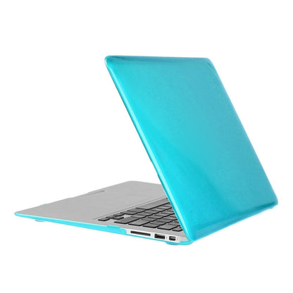 ENKAY for Macbook Air 13.3 inch (US Version) / A1369 / A1466 Hat-Prince 3 in 1 Crystal Hard Shell Plastic Protective Case with Keyboard Guard & Port Dust Plug(Blue) - MacBook Air Cases by ENKAY | Online Shopping UK | buy2fix