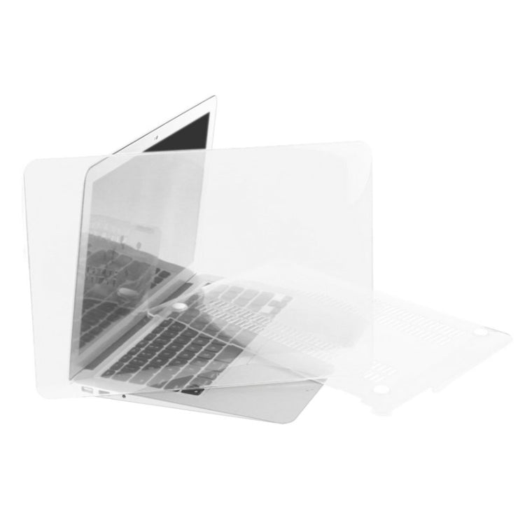 ENKAY for Macbook Air 13.3 inch (US Version) / A1369 / A1466 Hat-Prince 3 in 1 Crystal Hard Shell Plastic Protective Case with Keyboard Guard & Port Dust Plug(White) - MacBook Air Cases by ENKAY | Online Shopping UK | buy2fix