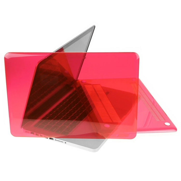 ENKAY for Macbook Pro 15.4 inch (US Version) / A1286 Hat-Prince 3 in 1 Crystal Hard Shell Plastic Protective Case with Keyboard Guard & Port Dust Plug(Red) - MacBook Pro Cases by ENKAY | Online Shopping UK | buy2fix