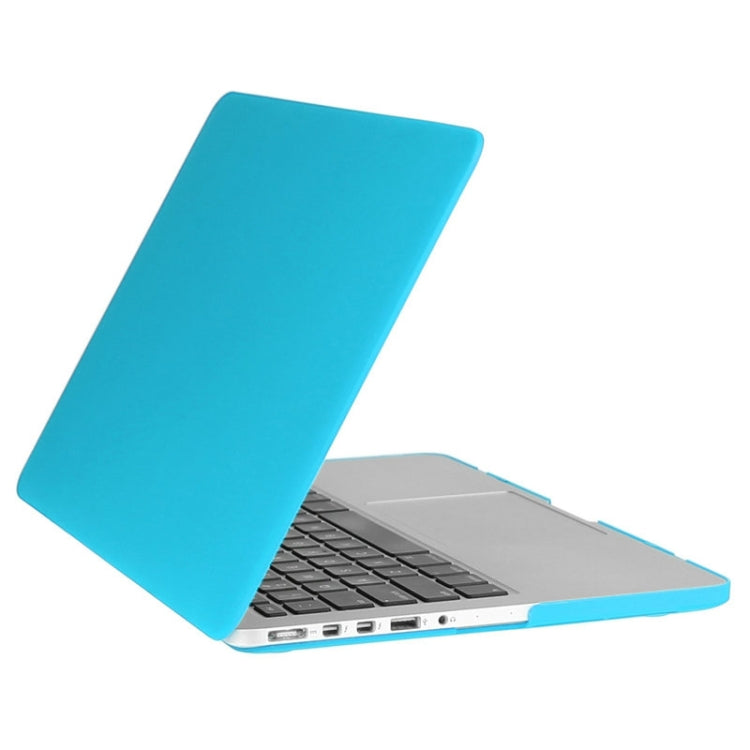 ENKAY for Macbook Pro Retina 13.3 inch (US Version) / A1425 / A1502 Hat-Prince 3 in 1 Frosted Hard Shell Plastic Protective Case with Keyboard Guard & Port Dust Plug(Blue) - MacBook Pro Cases by ENKAY | Online Shopping UK | buy2fix