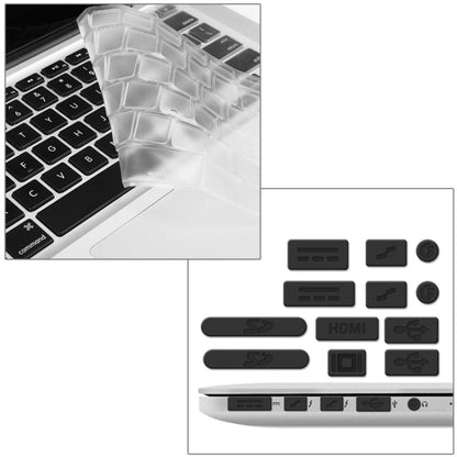 ENKAY for Macbook Pro Retina 15.4 inch (US Version) / A1398 Hat-Prince 3 in 1 Frosted Hard Shell Plastic Protective Case with Keyboard Guard & Port Dust Plug(White) - MacBook Pro Cases by ENKAY | Online Shopping UK | buy2fix