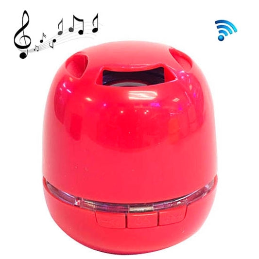 T6 Egg Style Mini Portable LED Light Bluetooth Stereo Speaker, Support TF Card / Handfree Function, For iPhone, Galaxy, Sony, Lenovo, HTC, Huawei, Google, LG, Xiaomi, other Smartphones and all Bluetooth Devices(Red) - Desktop Speaker by buy2fix | Online Shopping UK | buy2fix