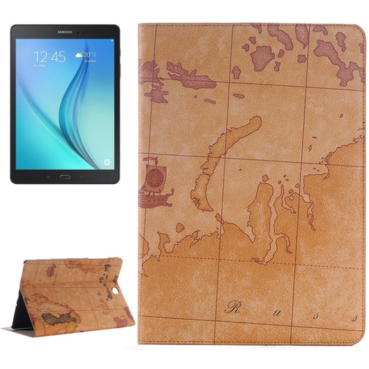 Map Pattern Leather Case with Holder & Card slots & Wallet for Galaxy Tab A 9.7 4G LTE / T555, Random Pattern Delivery - Other Galaxy Tab PC by buy2fix | Online Shopping UK | buy2fix