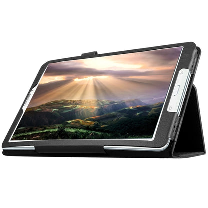 Litchi Texture Horizontal Flip Solid Color Leather Case with Holder for Galaxy Tab E 9.6 / T560 / T561(Black) - Other Galaxy Tab PC by buy2fix | Online Shopping UK | buy2fix